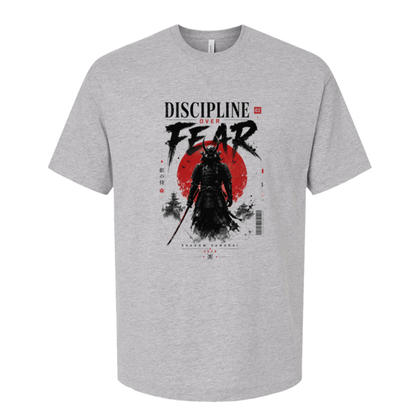 Discipline Over Fear Samurai Tee — Heavyweight Oversized Streetwear | TLAB