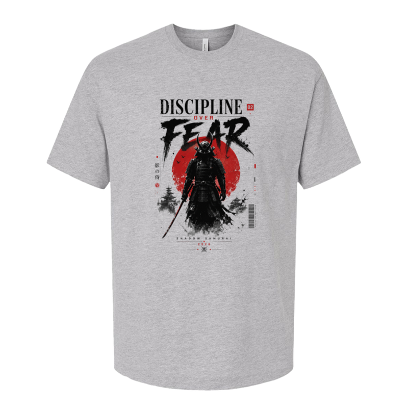Discipline Over Fear Samurai Tee — Heavyweight Oversized Streetwear | TLAB
